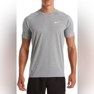 NWTs Men's Nike Dri-Fit Swim Top UPF 40+ Size Large Grey
